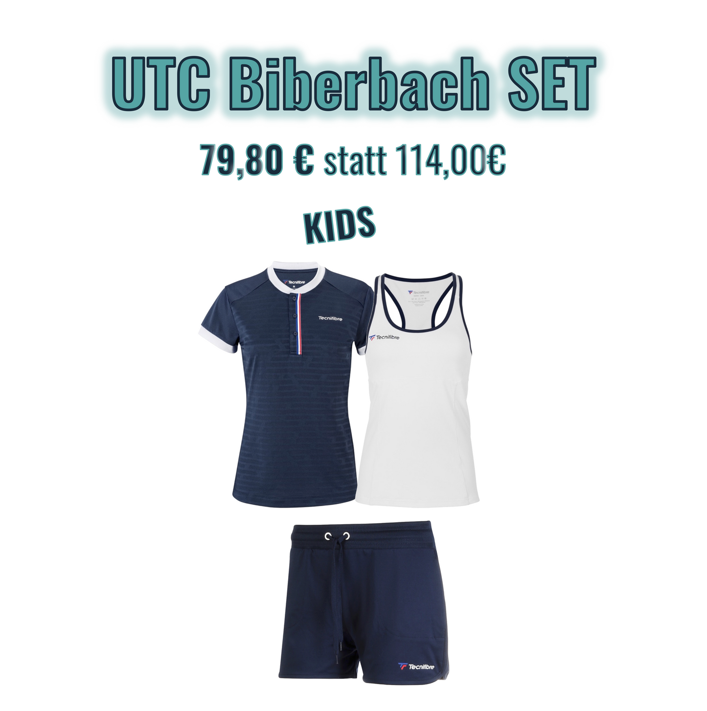 UTC Biberbach Set KIDS Mächden - 3teilig